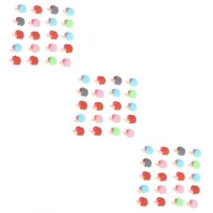 Uonlytech 3 Ensembles Accessoires De Hérisson En Résine Fournitures De Bricolage Accessoires De Coiffure Embellissements De Hérisson En Résine Jolis Accessoires De Coiffure 20 pièces * 3 (Vivinacy, neuf)