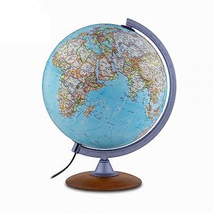 Tecnodidattica – Globe terrestre NATGEO Explorer Classic | Cartographie officielle physico-politique National Geographic Classic | Lumineux et rotatif | Textes en français | Diamètre 30 cm (Globes géographiques Tecnodidattica, neuf)