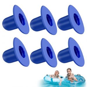 IKOPFLN 6 Pièces Bouchon Piscine,Bleu Bouchon de Piscine,Bouchon de Trou Crépine Pompe Filtre,Piscine Hors Sol Caoutchouc Hors Vidange Accessoire pour Compatible avec Intex et Bestway Spa Piscines (IKOPFLN, neuf)
