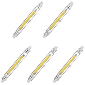 Aoxdi Ampoule LED R7S 118mm 10W Blanc Froid, R7S LED 118mm &Eacute;quivalent Ampoule Halog&egrave;ne R7S 100W J118, &Eacute;clairage &agrave; Faisceau 360 &deg;, AC220-240V, Lot de 5 (Aoxdi, neuf)