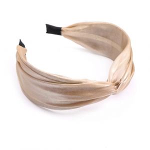 Healifty Bandeau Large pour Cheveux Femmes en Tissu Couleur Beige Clair, Serrage-T&ecirc;te Mode pour F&ecirc;te et Quotidien, Accessoire Coiffure Cr&eacute;atif et Confortable (Madonna Tied, neuf)