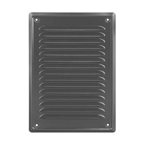 Grille d'aération - Grille Aeration rectangulaire 14x21 cm - Grille Aeration Exterieur - Grille Ventilation - Vétiver métallique - a Grillage pour moustiquaire - Grille Murale en Filet (ADGOsklep, neuf)