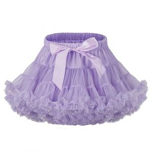 LACOFIA Jupe Tutu en Tulle B&eacute;b&eacute; Fille Princesse Tutu Pettiskirt pour Enfant Mini Jupe &agrave; Bulles pour la F&ecirc;te et la Danse Violet XS 0-12 Mois (Lacofia, neuf)