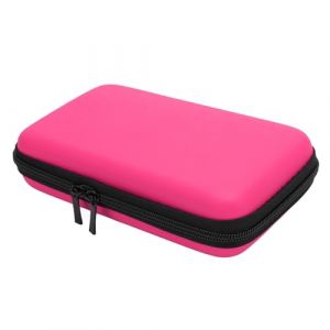 Étui de Voyage en Coquille Dur avec 8 Emplacements de Jeu et Stockage D'accessoires pour 3DS XL / 2DS XL/DS Lite/DSI XL Consoles (Noir) (Pink) (Linlieja, neuf)