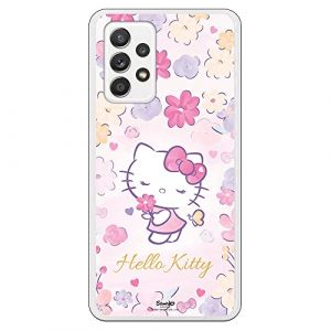 Personalaizer Coque d'origine compatible avec Samsung Galaxy A52 - Hello Kitty Delicate Flower (Personalaizer, neuf)