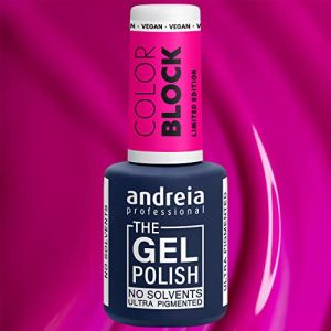 Andreia Professional - The Gel Polish - Gel sans solvant - Collection limitée - Couleur CB6 Magenta (LEGEND'HAIR DELTA BEAUTE DISTRIBUTION, neuf)
