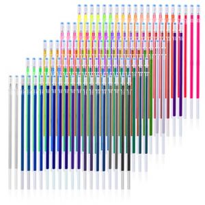 Jeffdad Lot de 100 mines de rechange pour stylo gel à paillettes - Couleurs pastel - Pour adultes et enfants - Pour le marquage, le dessin, l'écriture (50 couleurs : 0,8 mm) 565405_1_HFF6Y87k0 (AmaShow, neuf)