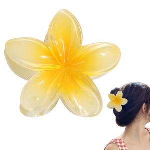 Barrettes à Griffes Fleuries pour Cheveux | Pinces à Cheveux Hawaïennes à Griffes,Accessoire Tenue Forte Maintien pour Femmes Filles Adolescents (LuRongDunBanShangMao, neuf)