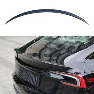 Treesiche Aileron De Coffre Arrière pour Tesla Model Y 2020-2024，Couvercle De Lèvre De Coffre Arrière Aileron Voiture pour Tesla Y Accessoires(Carbone Brillant) (Triscar, neuf)