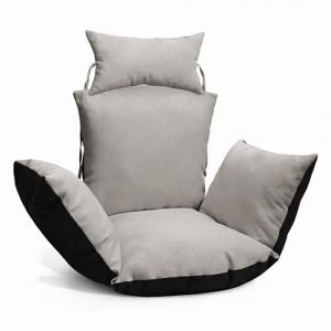 MG Design Coussin pour Fauteuil Oeuf Suspendu - en Tissu Durable, avec Rembourrage Doux, avec Appui-tête et ficelles pour Attacher - Coussin pour balancelle de Jardin, Chaise Suspendue (MGDESIGN, neuf)
