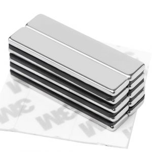 Pilikoll 10 Pièces 50×10×3mm Aimant Néodyme Rectangulaire Aimant Néodyme Aimant Adhesif Aimant Autocollant Puissant Petit Aimant Adhesif Aimant Neodyme pour Tableau Blanc, Tableau Magnétique, Bureau (Jeffory, neuf)