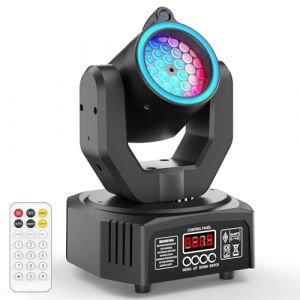 Lyre LED 30W Mini Lumi&egrave;re Disco Dot Beam &agrave; T&ecirc;te Mobile, Jeux de Lumiere LED RGB avec T&eacute;l&eacute;commande Lumi&egrave;re &agrave; Effet Gobo avec Ouverture DMX512 pour Sc&egrave;ne F&ecirc;te Club DJ (LIMEAJOKE, neuf)