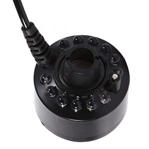 Brumisateur Ultrasonique LED 24V, Brumisateur &agrave; LED, Humidificateur d'air avec Atomiseur d'&eacute;tang d'eau avec 12 Color&eacute;es pour la D&eacute;coration de la Maison, l'air (hafanpp, neuf)