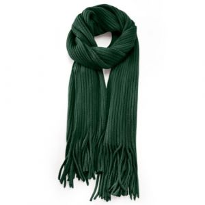 Anjing &Eacute;charpe en laine tricot&eacute;e avec pompon - Ch&acirc;les en couverture de couleur unie &eacute;paisse - &Eacute;charpe douce, &eacute;l&eacute;gante et chaude pour l'hiver - Pour femmes, bordeaux, taille unique (Anjing Mall, neuf)