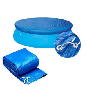 Bâche pour Piscine Ronde, Ynzeyx Bâche de Protection pour Piscine Tubulaire, Couverture de Piscine pour piscines Hors Sol, Bâche Anti-poussière pour piscines gonflables (305cm/10ft) (Ynzeyx, neuf)