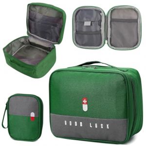 2 Pi&egrave;ces Trousse de Secours Vide,Bo&icirc;te M&eacute;dicale,&Eacute;tanche Sac de M&eacute;decine Portable,Trousse de M&eacute;decine Sac d'urgence de Grande Capacit&eacute;,Boite Medicaments Rangement pour Bureau,Maison,Utilitarian,Voyage (litomarty trading OU, neuf)