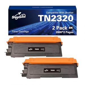 Superprint TN2320 Toner compatible avec Brother TN-2320 TN-2310 Toner noir pour MFC-L2700DW L2720DW L2740DW HL-L2340DW HL-L2300D DCP-L2520DW DCP-L2540DN MFC-L2740DW HL-L2360DN (My Image Office, neuf)