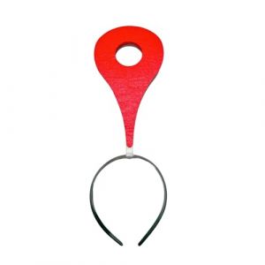 Conception de symbole unique accessoire Bandeau de femmes non transformé avec un cerceau de cheveux durable pour les festivals de mascarades voyage en épingle à cheveux Rouge 3 (kilnbright, neuf)