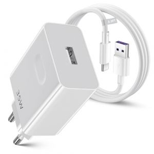 Chargeur USB SuperCharge 35W avec C&acirc;ble USB C 1m pour HONOR 400 Lite 5G Pad X9a X6c X6b X7b Magic6 Lite 200 400 Smart, 22.5w USB Typec C&acirc;ble Portable Adapter pour HONOR X8a X7a X6a Pad8 Mate 20 10 P30 (ACANDYA UK, neuf)