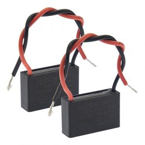 (Paquet de 2) CBB61 450V AC 0.8UF 5% 50/60Hz Condensateur de marche en polypropylène métallisé pour le démarrage du moteur d'un ventilateur de plafond (ERIC ELECTRONICS TECHNOLOGY LIMITED, neuf)