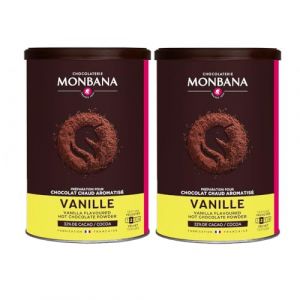 Chocolat Monbana en poudre arôme Vanille - 2 x 250g (HOP CAFE, neuf)