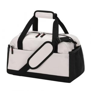 LONALIA Petit Sac de Sport avec Poche Humide - L&eacute;ger Sac de Voyage Cabine 35&times;20&times;20 cm, Mini Sac avec Plusieurs Compartiments pour Le Weekend ou Courts S&eacute;jours Duffle Bag - Beige (iNTLPPY, neuf)