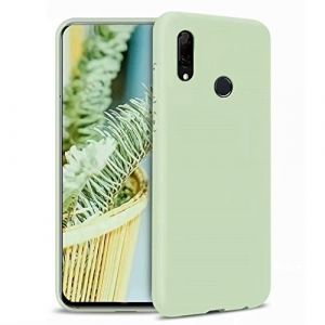 NiaCoCo Coque Huawei P Smart Z 2019/Y9 Prime 2019 Ultra Mince Antichoc Silicone Liquide Gel Souple Microfibre Caoutchouc Ray&eacute; Vert (NiaCoCo, neuf)