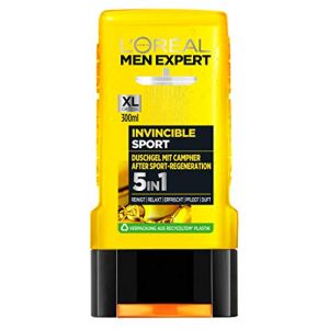 L'Oreal Hommes Expert Invincible Sport Gel Douche, avec Parfum D'Agrumes, pour Corps, Visage et Cheveux, (3 X 300 Ml) (Nikilko2017, neuf)