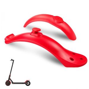 Gleamydot Garde Boue Avant et Arri&egrave;re Trottinette Electrique pour Xiaomi M365/M365 Pro Accessoire de Remplacement de Scooter Electrique (rouge) (BAISIRUISHANGMAO, neuf)
