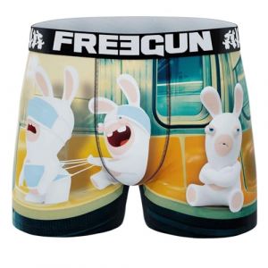 FREEGUN Boxer Homme Lapins Crétins (XXL, Metro) (FRENCH MARKET, neuf)