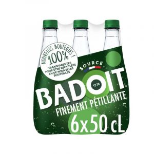 BADOIT - Eau Minérale Gazeuse Verte, 6x50cl - Fraîcheur Pétillante du Verger - 500g - Vendu Par Unité (Marché Parisien, neuf)