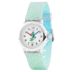 Kiddus Montre pour Fille, Montre Bracelet Enfants avec Paillettes, Cadeu Apprentissage, Analogic Enfant &agrave; partir de 5 Ans (Kiddus, neuf)