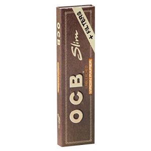 OCB Virgin King Size Slim Papers+Tips Natrlich Lot de 16 carnets de 32 feuilles et 32 filtres (paperguru, neuf)