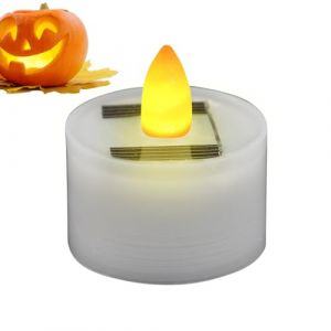 Bougies &Agrave; Th&eacute; &Agrave; &Eacute;nergie Solaire, Lot De 2 Bougies Solaires Ext&eacute;rieures, Bougie Solaires D'ext&eacute;rieur &Eacute;tanches, LED R&eacute;utilisable Sans Flamme, Lampe LED Sans Flamme Pour L'ext&eacute;rieur, Mariage, Domestico (sliensiy, neuf)