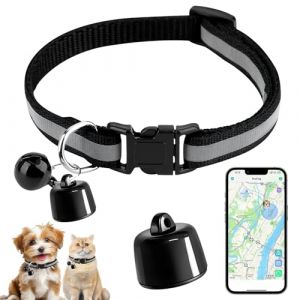 Bukbas Tracker GPS chat chien mini traceur GPS sans ABO pour chat et chien Compatible avec iOS & Android Appareil de localisation Bluetooth (YTEEE, neuf)