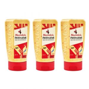 Nando's PERinaise Piquante - Mayonnaise &Eacute;pic&eacute;e PERi-PERi Hot - Lot de 3 x 265g (JK TRADERS BV, neuf)