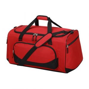LONALIA 55L Grand Sac de Sport Homme - Sac de Fitness Homme, Sac de Voyage pour Gym, Weekend - Rouge (iNTLPPY, neuf)