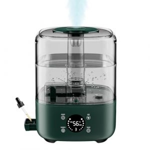 Vankarr 5L humidificateur d'air chambre,humidificateurs d'air b&eacute;b&eacute;,Silencieux Smart Humidificateurs,Buse 360&deg;,BPA Free Avec Plusieur Modes d'humidit&eacute;,avec diffuseur d'huile,pour Maison, Plantes,vert (Gazmoonwalk Trade Kft., neuf)