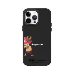 RhinoShield Coque Compatible avec [iPhone 14 Pro Max] | SolidSuit Compatible avec Magsafe - Coque Fine avec Technologie d'absorption des Chocs et Finition Premium Mate - Noir [One Piece/Chopper] (RHINOSHIELD - Evolutive Labs, neuf)