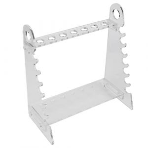 Support de pipette, porte-pipette trapézoïdal en verre organique, diamètre de trou de 1,5 cm, support de pipette pouvant contenir 14 pipettes pour projets d'expérimentation de réactifs chimiques, labo (Tinnije, neuf)