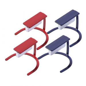 Healvian 4 pi&egrave;ces Aimants Nail Art Magn&eacute;tiques pour Manucure Outils Ongles Effet &OElig;il de Chat Kit Manucure Compact pour D&eacute;butants et Professionnels Rouge et Bleu (Pxinyao, neuf)