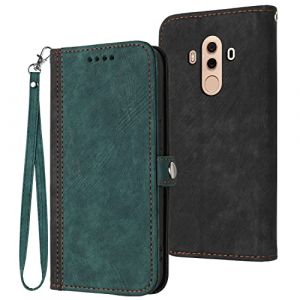 Coque Cuir pour Huawei Mate 10 Pro,Etui en Cuir pour t&eacute;l&eacute;phone Portable Coque pour Huawei Mate 10 Pro BLA-L29 BLA-L09 BLA-AL00 BLA-A09 Coque Housse Etui Green (Jielangxin, neuf)