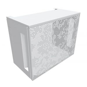 Cache Clim ATOLE en Aluminium Thermolaqu&eacute; - Taille 1 : H. 80 x L. 100 x P. 54 cm - Blanc (ATOLE, neuf)
