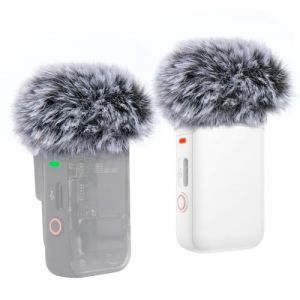 Lot de 2 filtres anti-pop pour DJI Mic 2 - DJI Osmo Pocket 3, DJI Microphone ext&eacute;rieur sans fil - R&eacute;duction du bruit - Housses de micro applicables au DJI Wireless Mic 2, DJI Osmo Pocket 3 Creator (Jinshenjia, neuf)