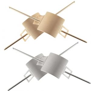 VALICLUD 4 Pièces Accessoires Filles Barrettes à Chignon Métalliques Brossé Clips Antidérapants pour Queue Chignon (Cedongh, neuf)