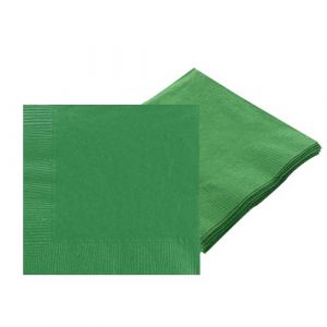 Lot De 20 Serviettes En Papier Jetables Carrées Double Épaisseur Pour Boissons, Déjeuners, Boissons, Fête Barbie, Mariage, Noël, Fête À Thème Arc-En-Ciel, Vert-32CM (yayafunfun, neuf)