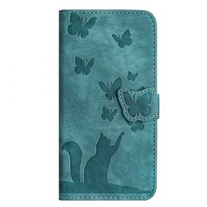 Ucikov Housse de Protection pour Samsung Galaxy S8 Plus,Coque Papillons et Chats Animal Motif Antichoc &Eacute;tanche Clapet Cuir Bourse &Eacute;tui pour Samsung Galaxy S8 Plus,Vert (Ucikov, neuf)