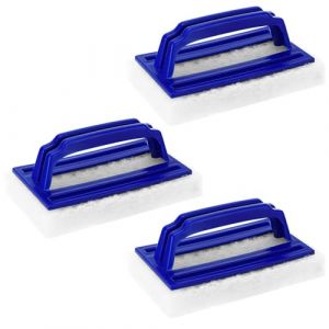 Brosse Ligne D Eau, 3 Pièces Eponge Piscine, Piscine Brosse De Piscine avec PoignéE Brosse De, Brosse Ligne D’Eau Piscine pour Nettoyer Piscine Spa Baignoires Murs (14.5 * 8cm) (Kaishanni Store, neuf)