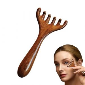 Masseur De Peau De Tête De Bois De Santal, Peigne En Bois De Sandale Pour Les Femmes | Hirnschweih Massagekamm | Massage Du Cuir Chevelu Wood, Peigne En Bois De Santal Avec De Larges Dents, Massage Du (huaimeie, neuf)