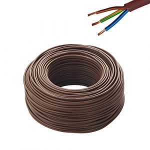 Câble électrique Besser Multifilaire Isolant Marron pour systèmes électriques et tuyaux (3 x 2,5 cm, 50 mt) (O.M.E.G.A. SRL, neuf)